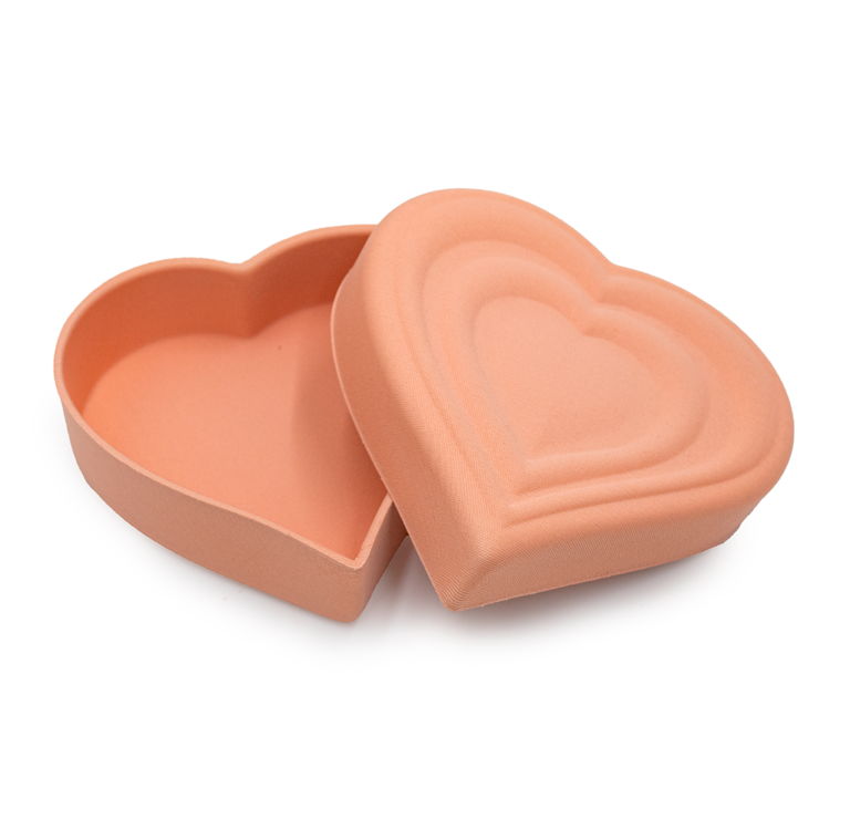 Heart-Shaped Snap-Fit Jewelry Box