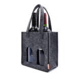 Porta Vinho Duplo em Feltro