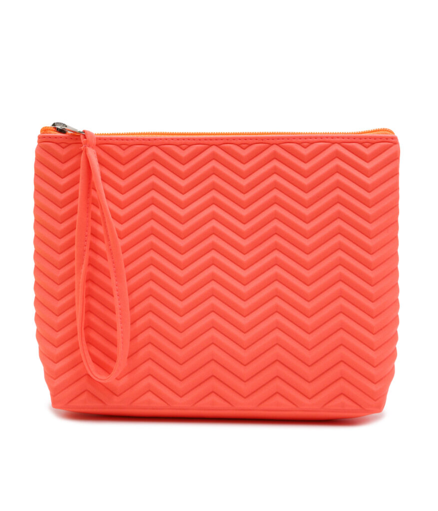 Necessaire com textura de Linhas Moldada